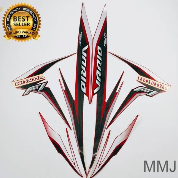 Sticker striping honda vario 110 fi 2016 merah