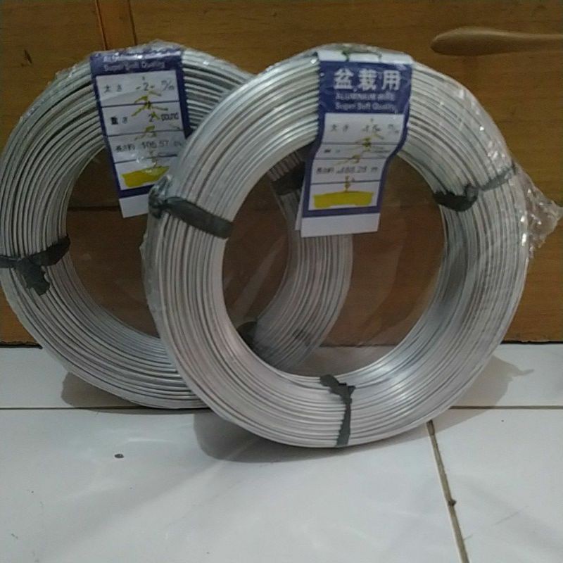 Kawat Bonsai Aluminium Putih Ecer Harga Per Meter