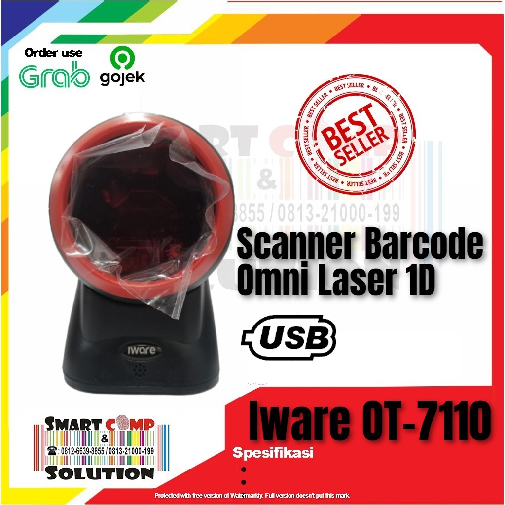 Barcode scanner OMNI DIRECTIONAL 1D IWARE TO 7110 / TO-7110 / TO7110 setara BI-9825