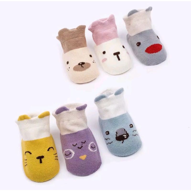 Kaos kaki bayi Kaos kaki anak anak cute lucu nyaman dipakai dengan antislip