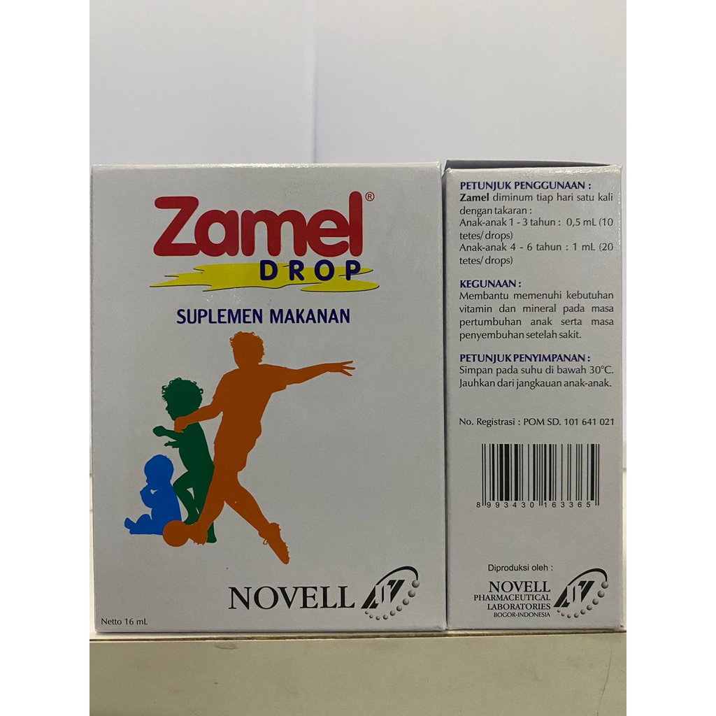 Zamel Drop 16ml / Multivitamin Pertumbuhan Anak