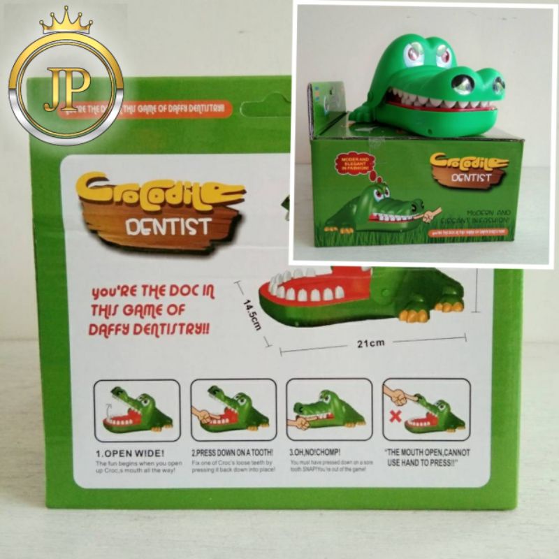 2.2 BIG SALE Mainan Crocodile Dentist Family Game Big Size Buaya Gigit Lucu
