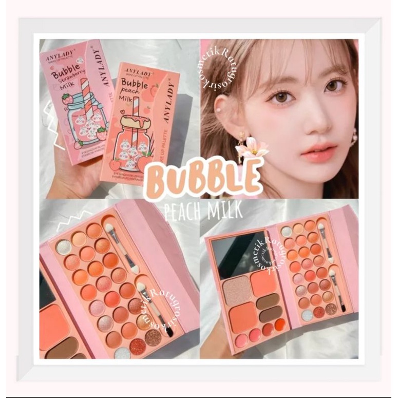 PROMO!!EYESHADOW PALETTE MAKE UP BUBBLE PEACH/STRAWBERRY MILK ANYLADY NO.8636N/HAPPT TIME NO.8614HD