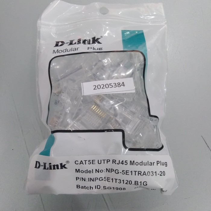 CONNECTOR UTP D-LINK RJ CAT 5 (20pcs)