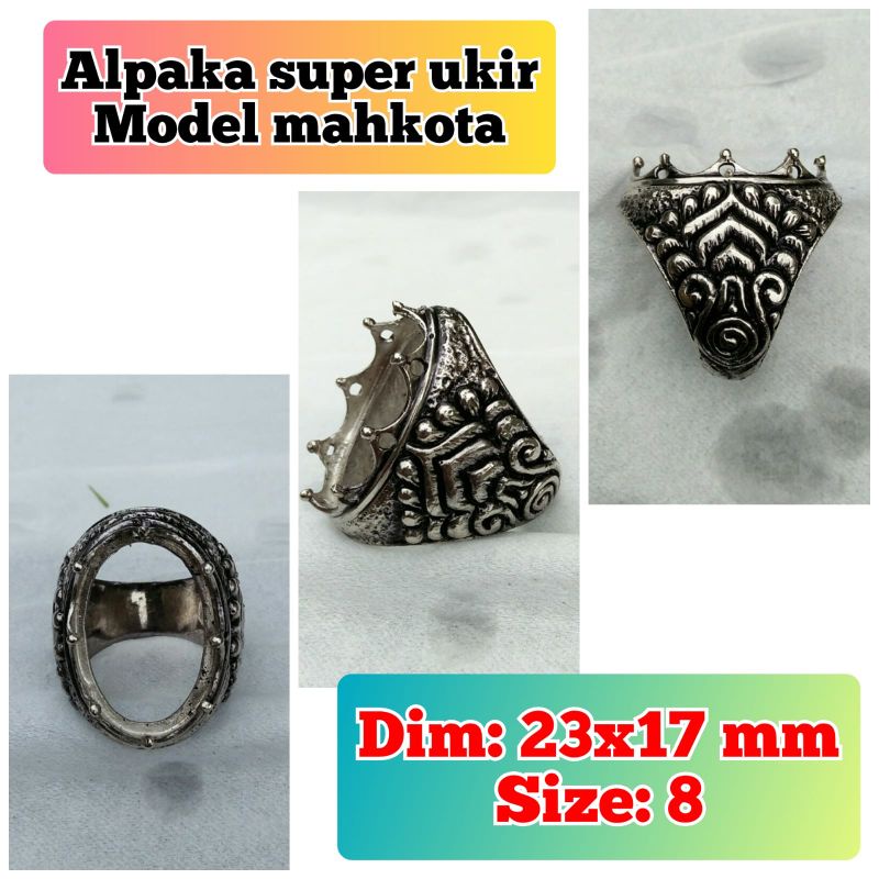 emban Alpaka super ukir Bali model mahkota.06