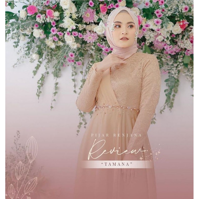 tamana-Gaunpesta-Gaun kondangan-Long dress-pakaian brukat-gaun lamaran-gaun akad-gaun muslimah