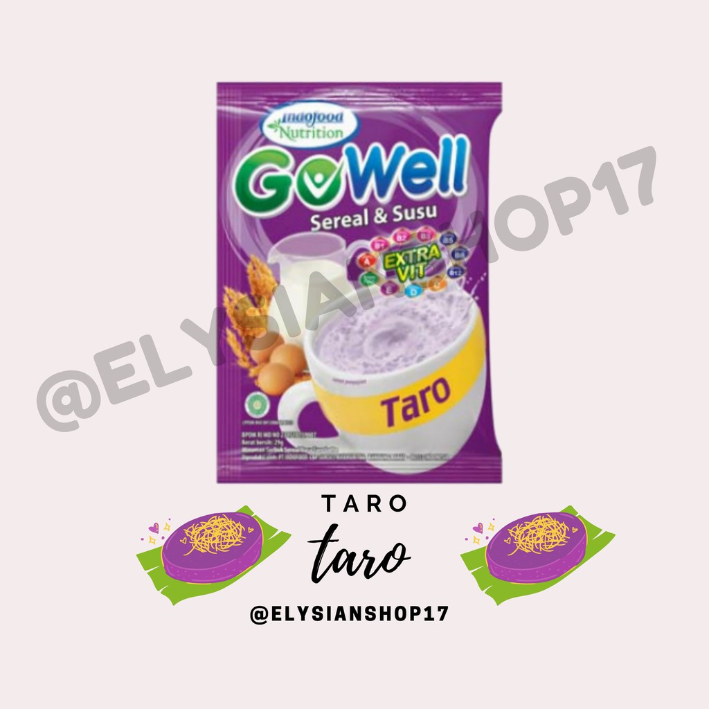 

Go Well Cereal & Susu Taro 1 Renceng 10 Sachet