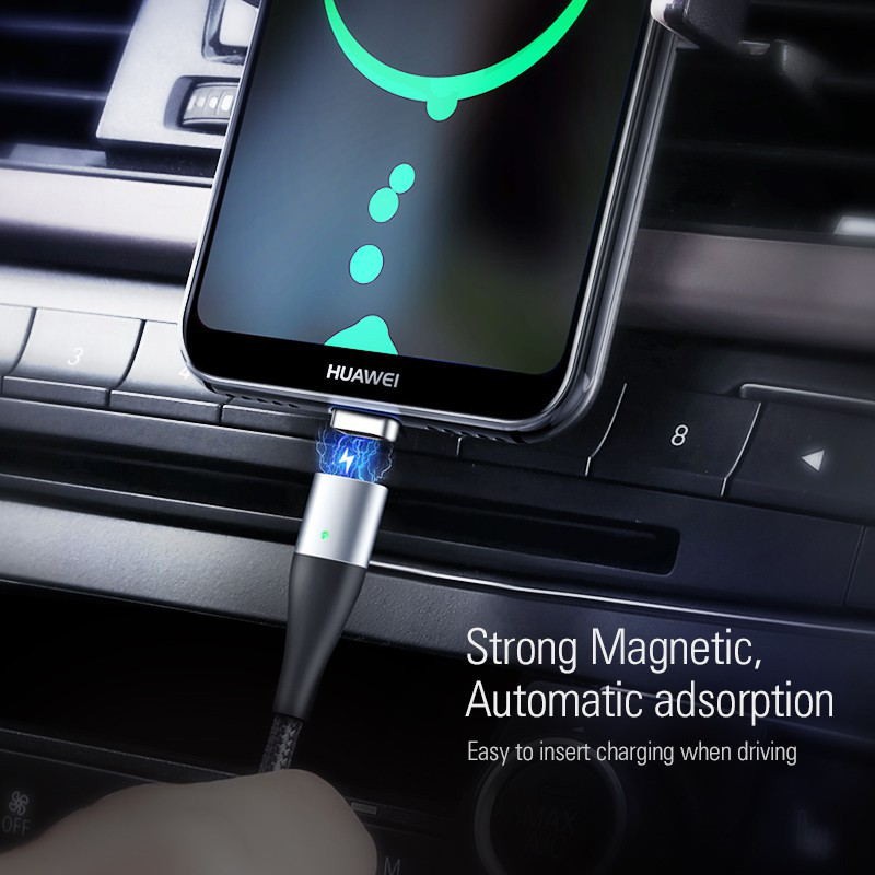 Ugreen 3A Kabel Data Charger Micro USB Magnetic 100cm Fast Charging