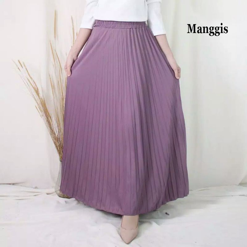 Rok Plisket - Rok Plisket bahan premium B