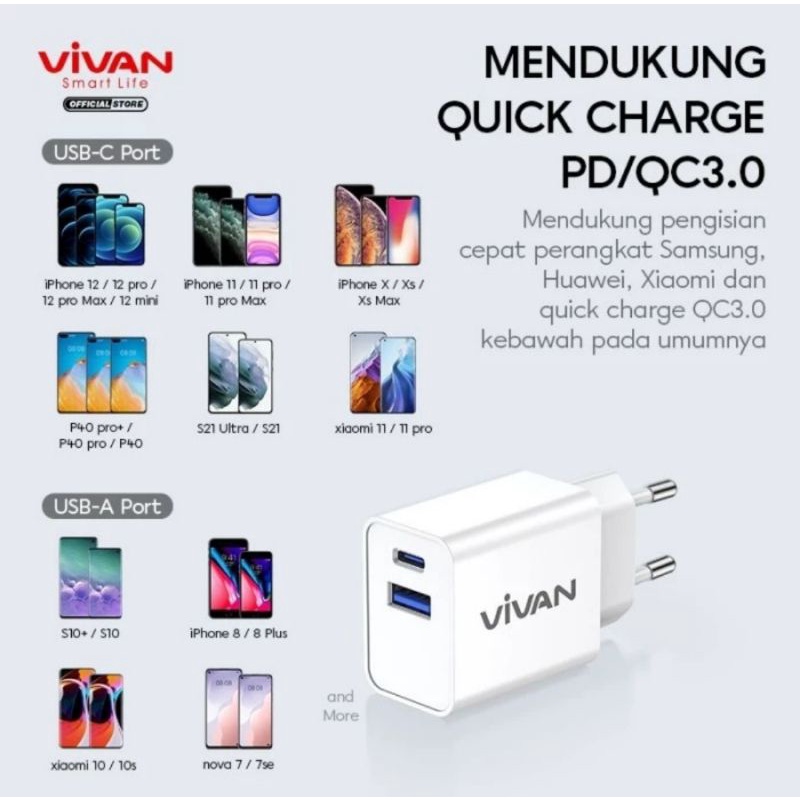 VIVAN POWER 25 charger white