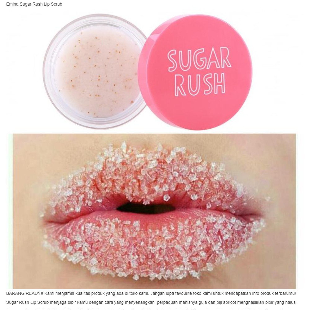 Emina Sugar Rush Lip Scrub