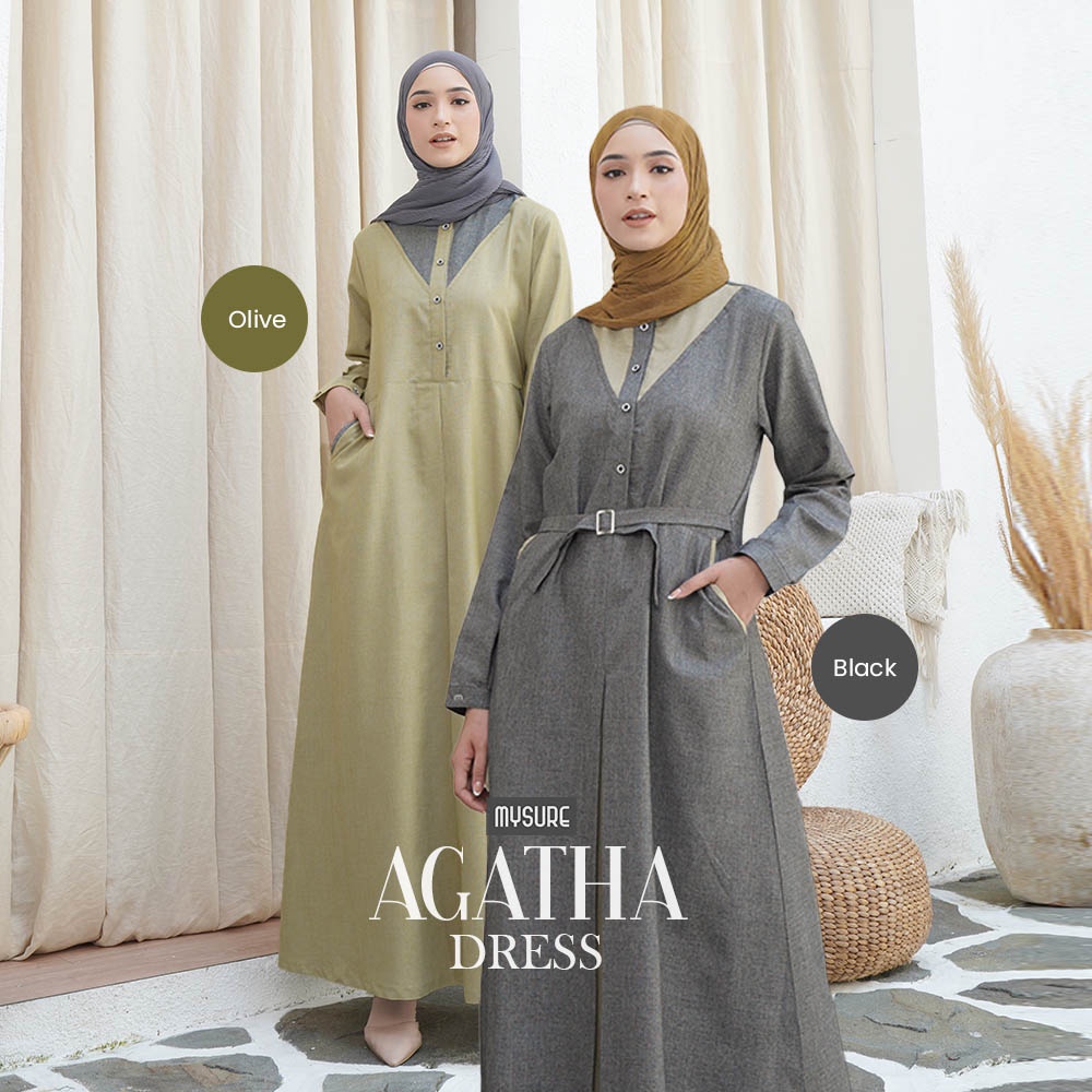 (Original) Agatha Dress By Mysure / Agatha Dress / Mysure / Dress Mysure / Agatha Gamis / Gamis Agat