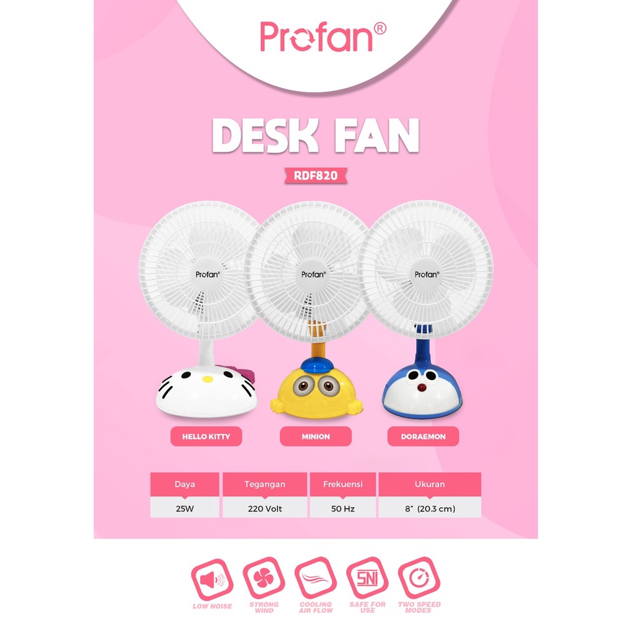 PROFAN DESK FAN KARTUN / KARAKTER