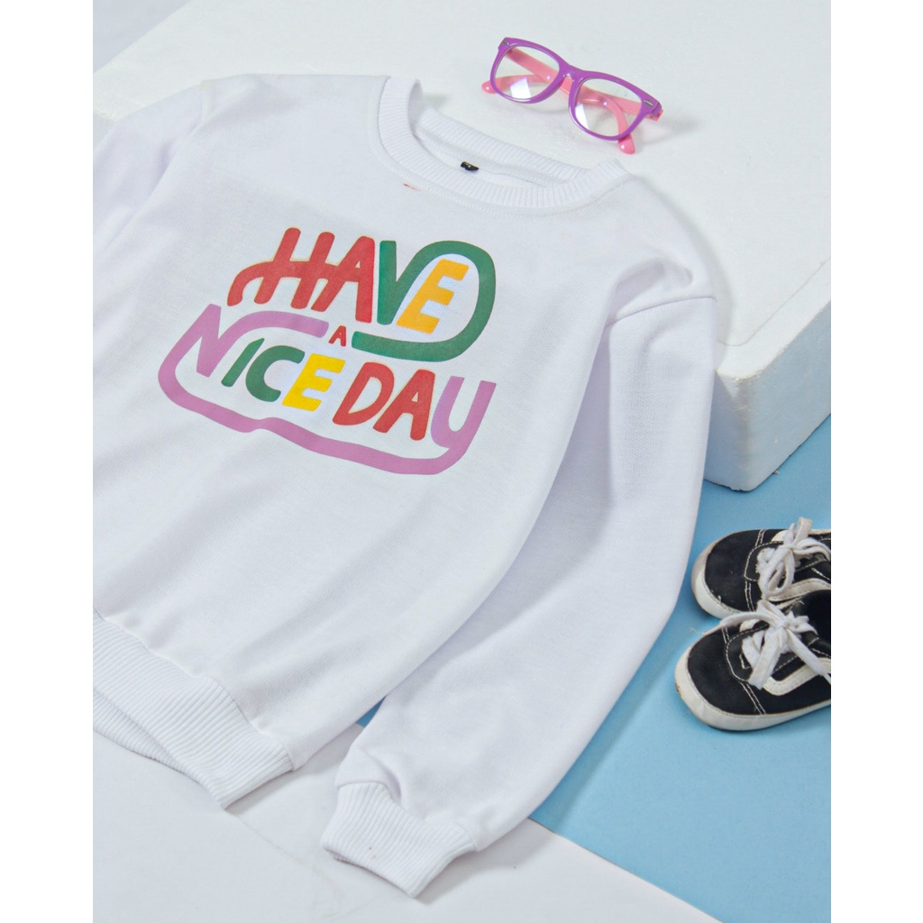 Baju anak perempuan NICE DAYS Sweater Fleece Anak Perempuan Umur 1 - 5 Tahun