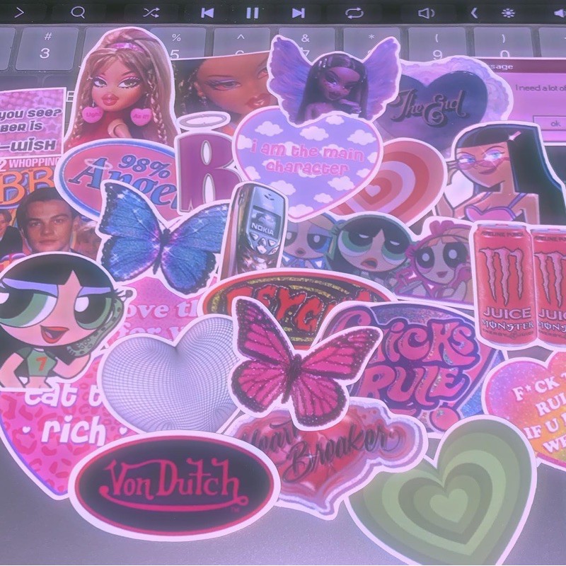y2k themed stickers