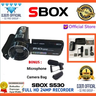 SBOX S530 Camcorder Full HD 24.0MP Free Shotgun Mic Handycam for Vlog