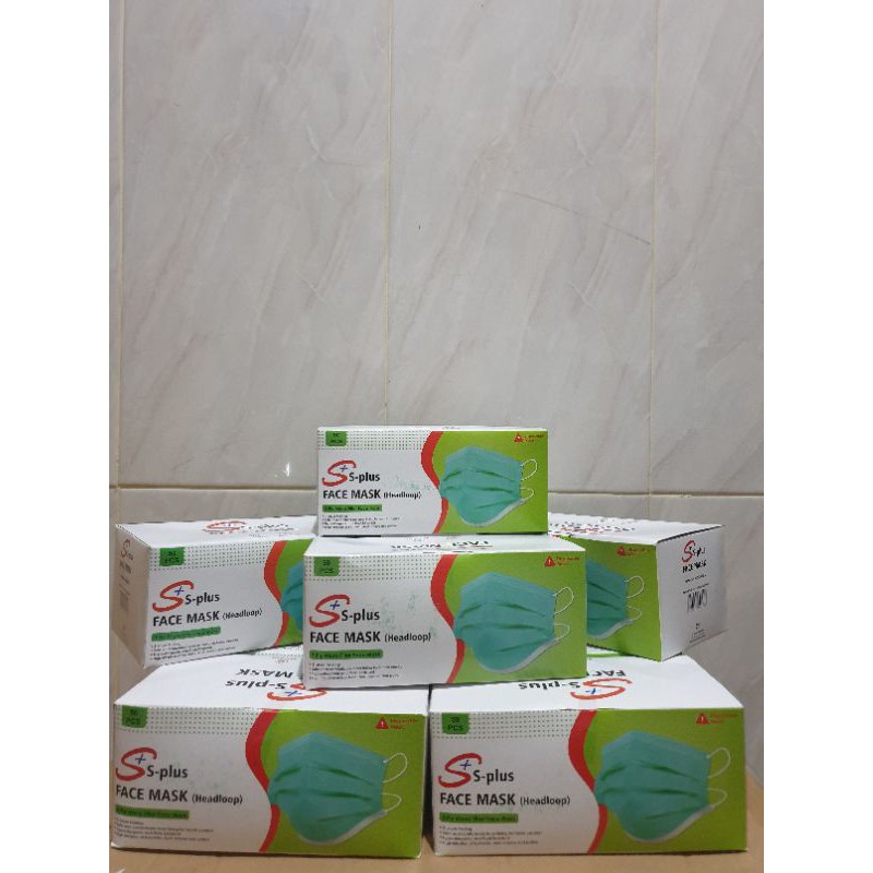 masker medis S+ Plus IZIN KEMENKES