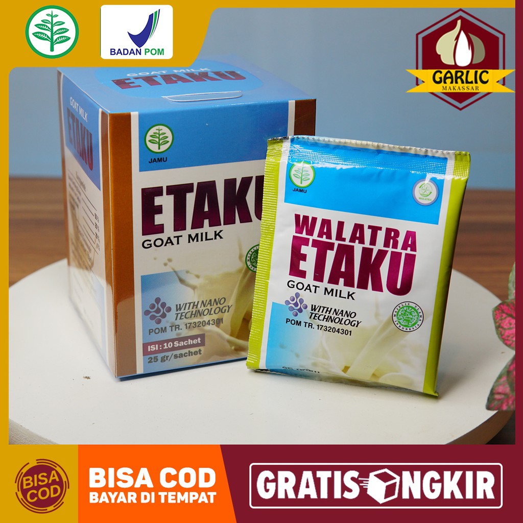 

Etaku Susu Bubuk Kambing Etawa Murni ASLI 100% Original Di Makassar BISA BAYAR DI TEMPAT (COD)