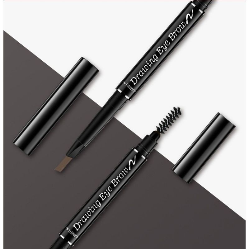 Medan Termurah Pencil alis pencil eyebrow + brush lameila