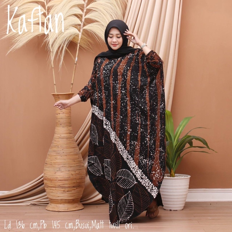 Gamis kaftan jumbo madonga kekinian