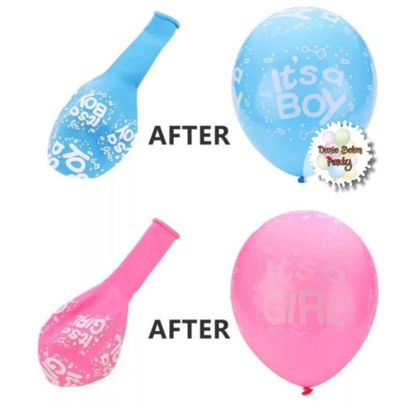 Balon Latex Baby Boy Baby Girl / Balon Latex Its a Boy Its a Girl Ecer