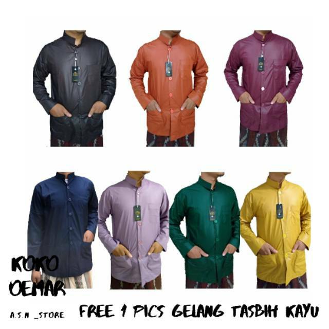 Baju Koko Pria Oemar Ammu Baju Muslim Pria Ammu Oemar Model Habib Habaib