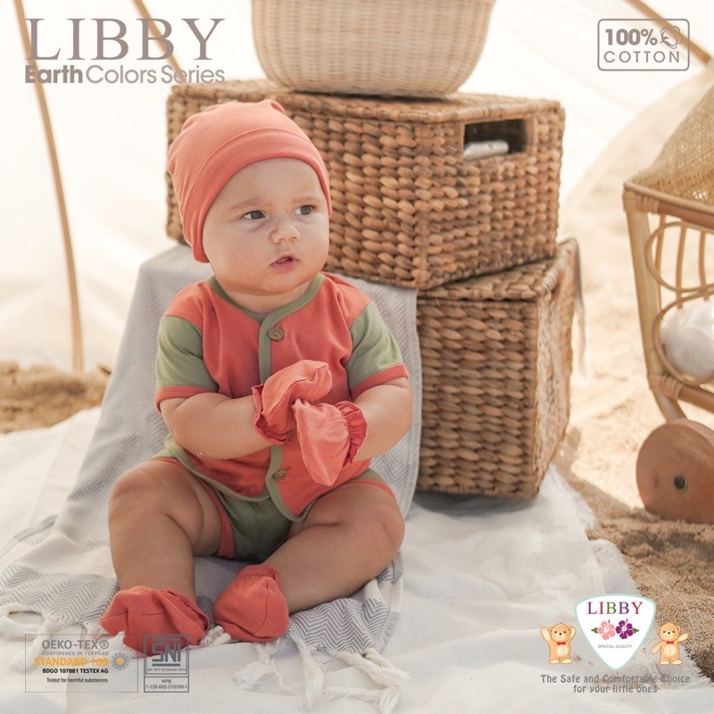 Libby Comfy Set Mittens &amp; Booties/ Rocco Series / Set sarung tangan kaki bayi