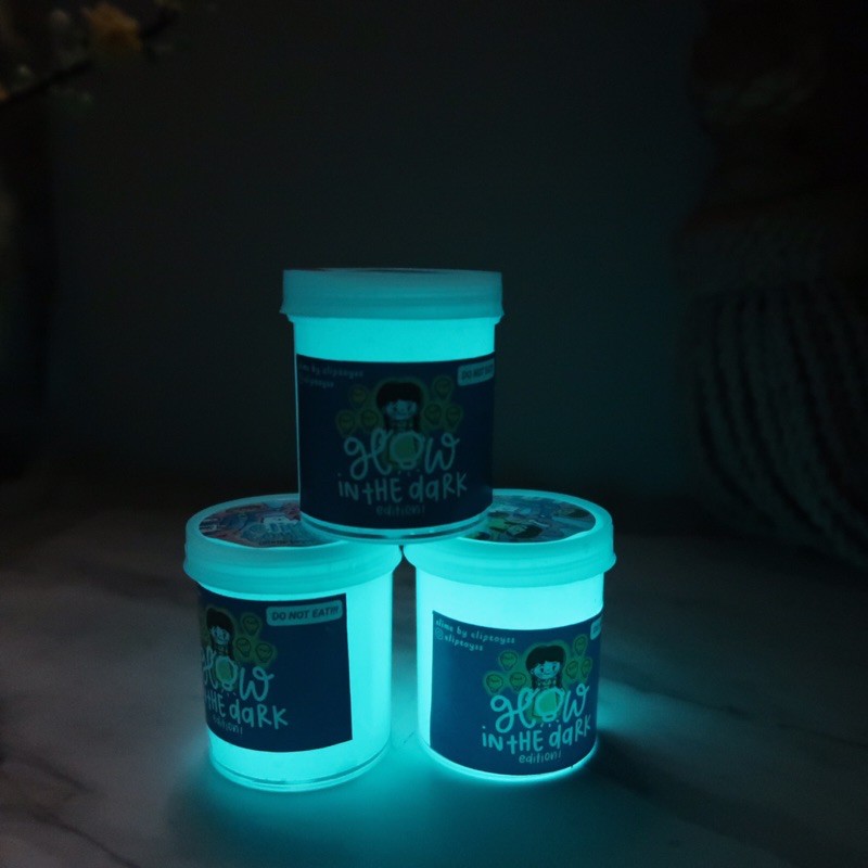 GLOW IN THE DARK SLIME BLUE 50GRAM BY ELIPTOYS BEST SELLER