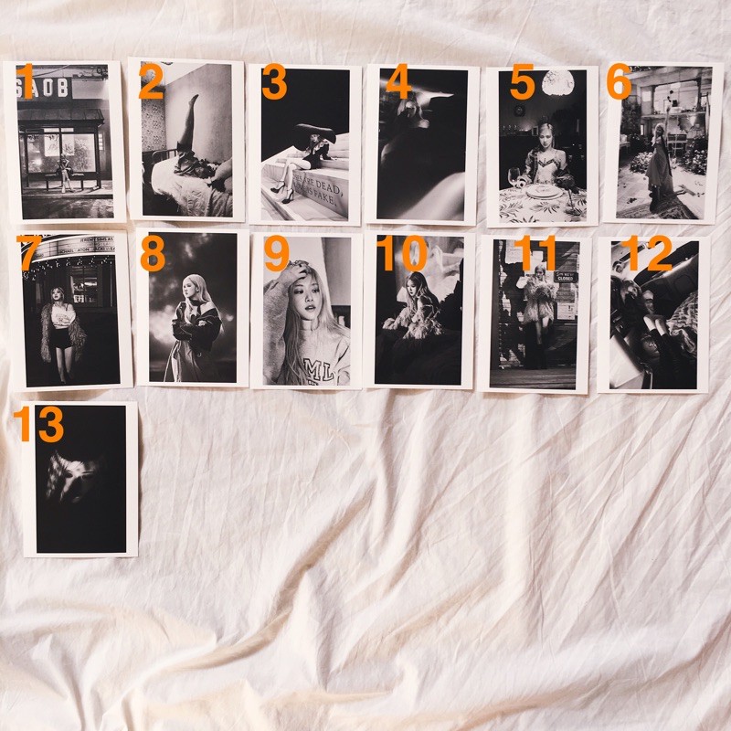 ROSE ROSÉ R ALBUM SOLO UNSEALED LOOSE BLACKPINK KTOWN SHARING ON THE GROUND OFFICIAL POSTCARD PC