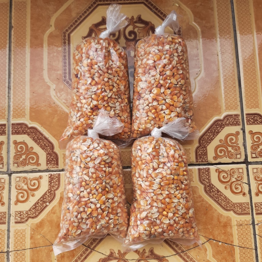 Jagung kristal pakan burung 1 kg / jagung makanan burung / jagung pakan ternak / jagung makanan buru