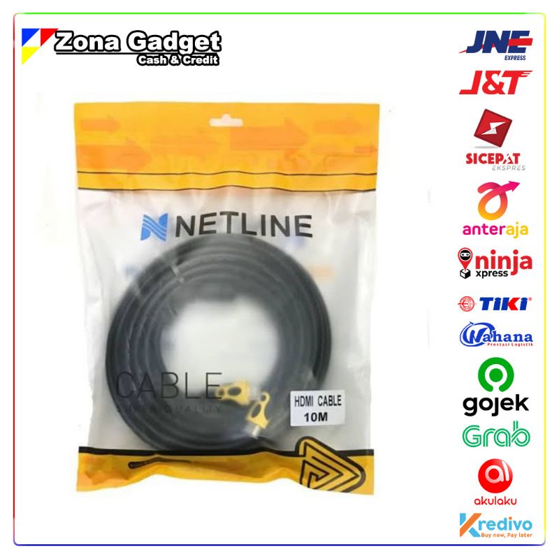 Kabel HDMI To HDMI 10 Meter V1.4 - Merk Netline