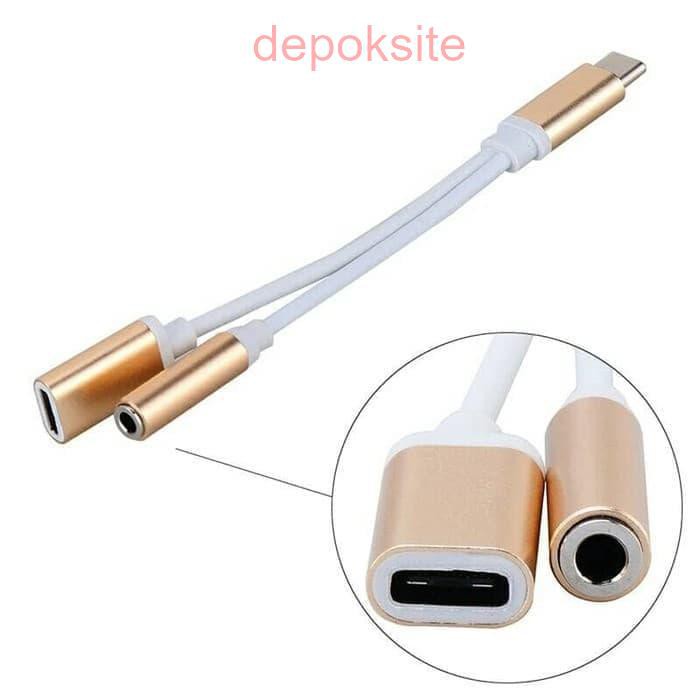 USB Type C Audio Charging Cable Type C to Jack 3.5 mm Earphone Audio