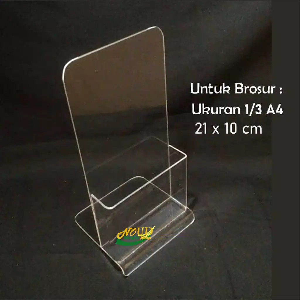

Tempat brosur Akrilik Acrylic 1/3 A4 Model 2