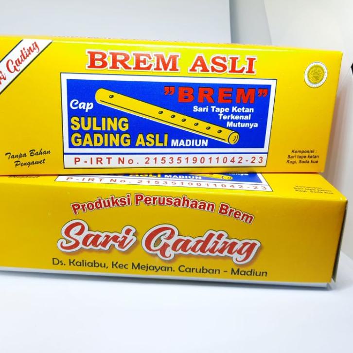 

Silver Promo [Promo] BREM MADIUN CAP SULING GADING ISI 5 BATANG ASLI ORIGINAL