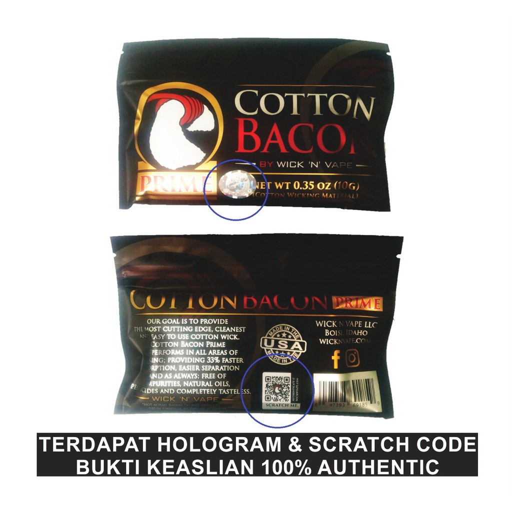 Authentic Cotton Bacon Prime