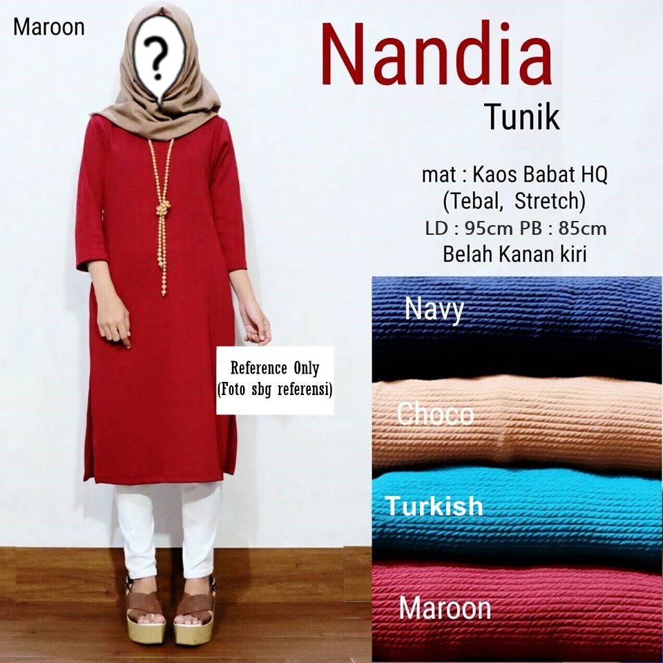 BAJU WANITA MURAH NANDIA TUNIK BAJU WANITA GROSIR TANAH ABANG