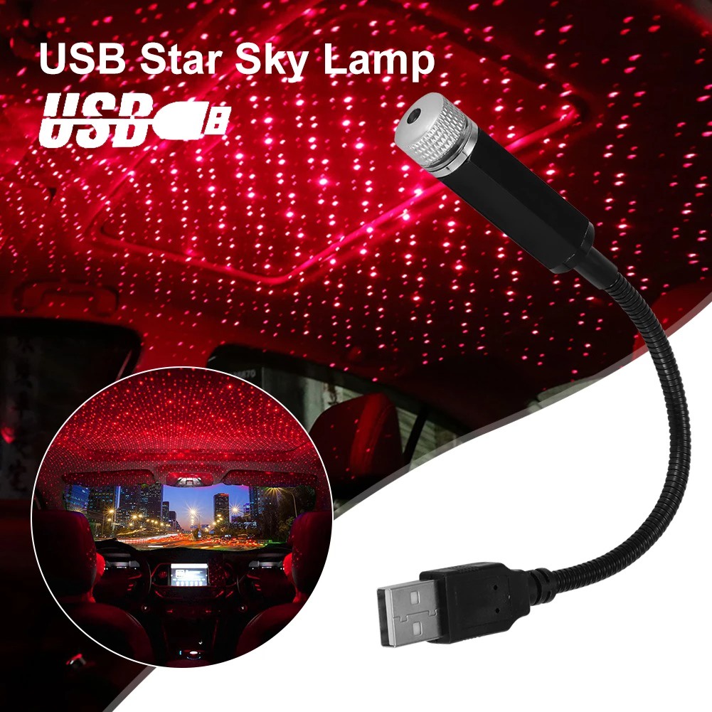 Star Decoration Lampu Bintang Atap Mobil USB Star Sky Lamp