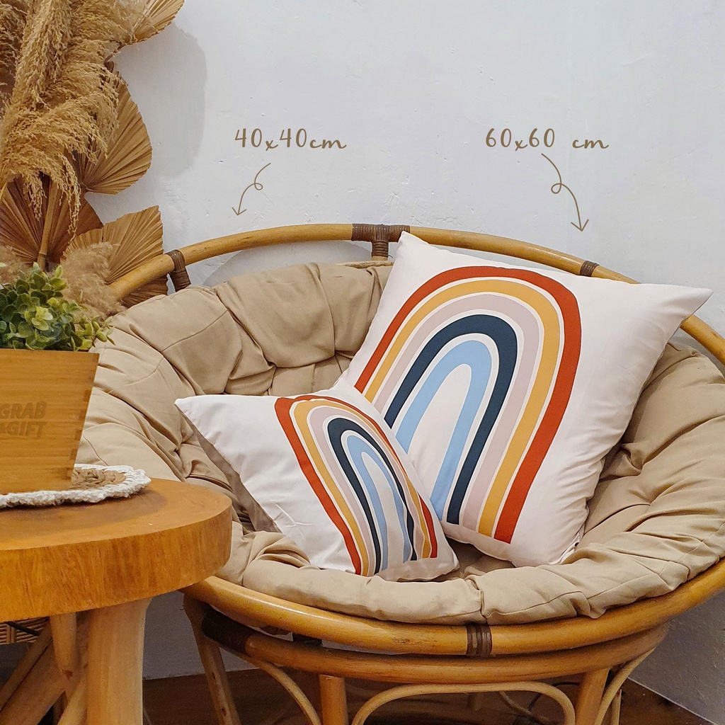 SARUNG Bantal 60x60 cm Sofa Motif Boho Aesthetic Minimalis Estetik Scandinavian Mediteranian Cushion Cover Grabandgift