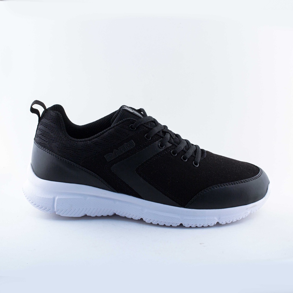 Dans Talon Sepatu Sneakers Pria - Black/White