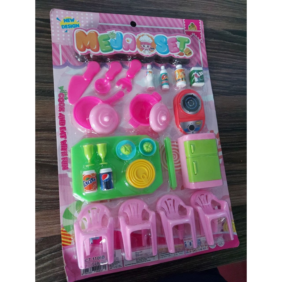 Mainan Edukasi Anak Meja Makan / Meja Set Toys