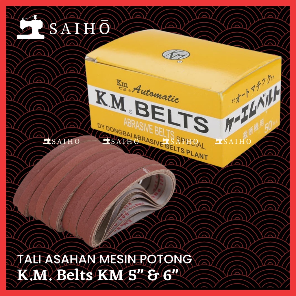 [KM Belts] Abrasive Belts - KM Belts - Asahan untuk Mesin Potong Bahan