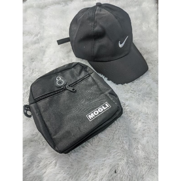 Hampers kado ulang tahun pria sling bag plus topi premium || kado simple pria