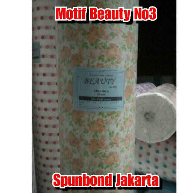 Kain spunbond / flower motif Beauty
