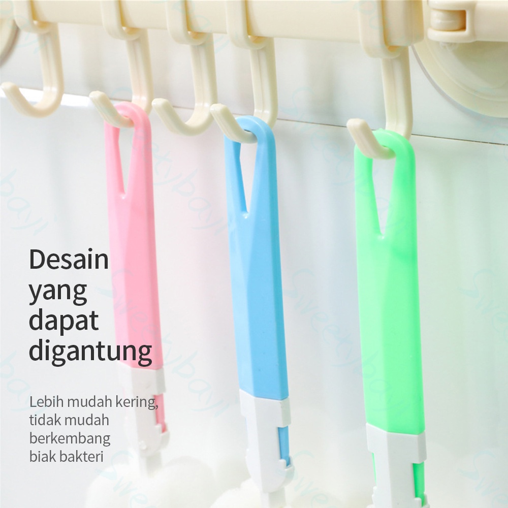 Sweetybayi Cleaner Sponge Sikat Botol / Spons tongkat pembersih botol / Gelas