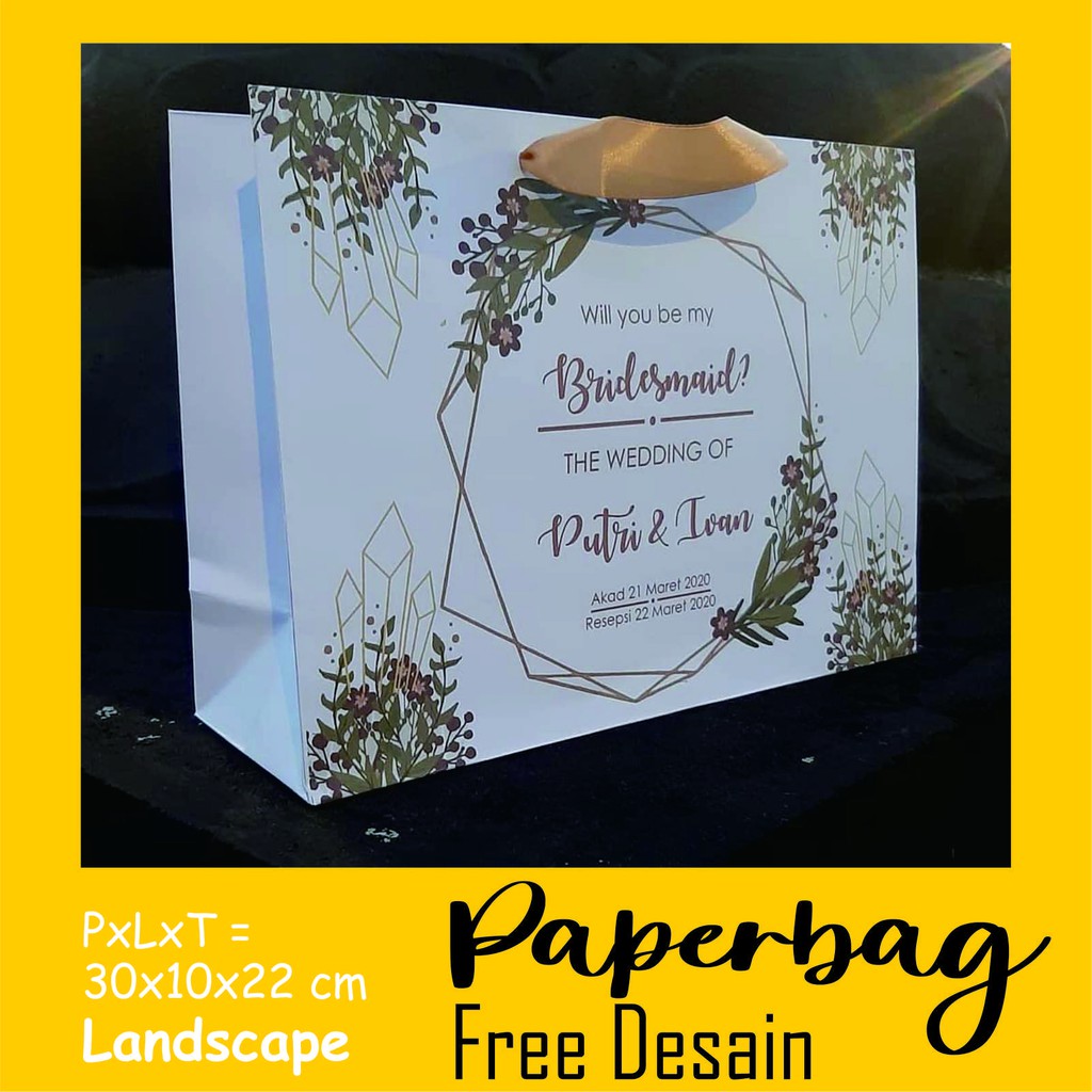 

PAPER BAG_Custom desain_Custom ukuran_Kado_Suvenir
