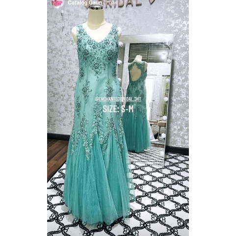 SEWA gaun mama murah gaun pesta gaun prewedding toska tosca