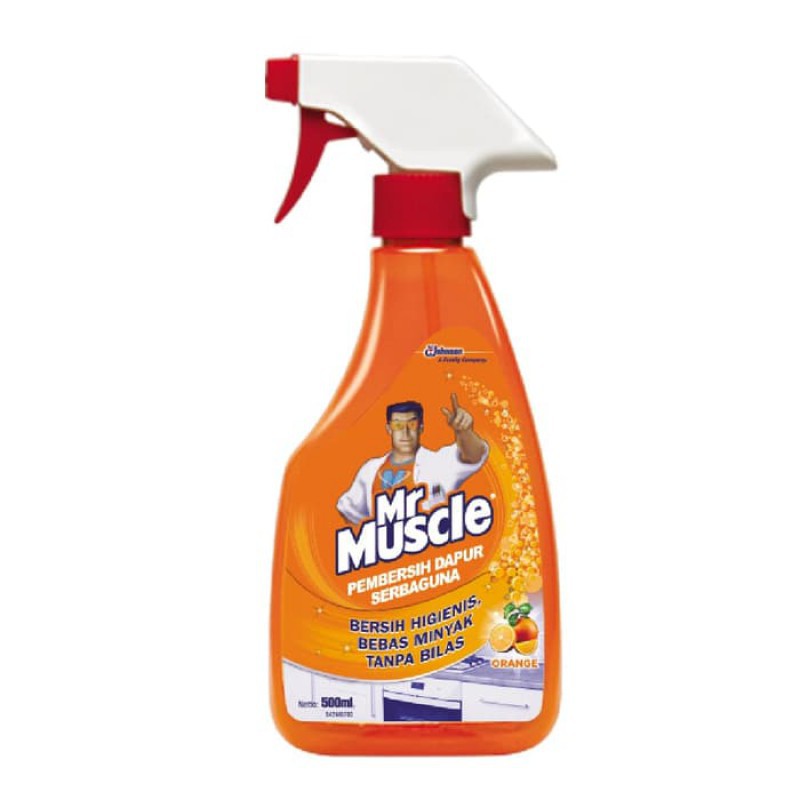 Mr Muscle Kitchen Pembersih Dapur Pump 500ml - Orange