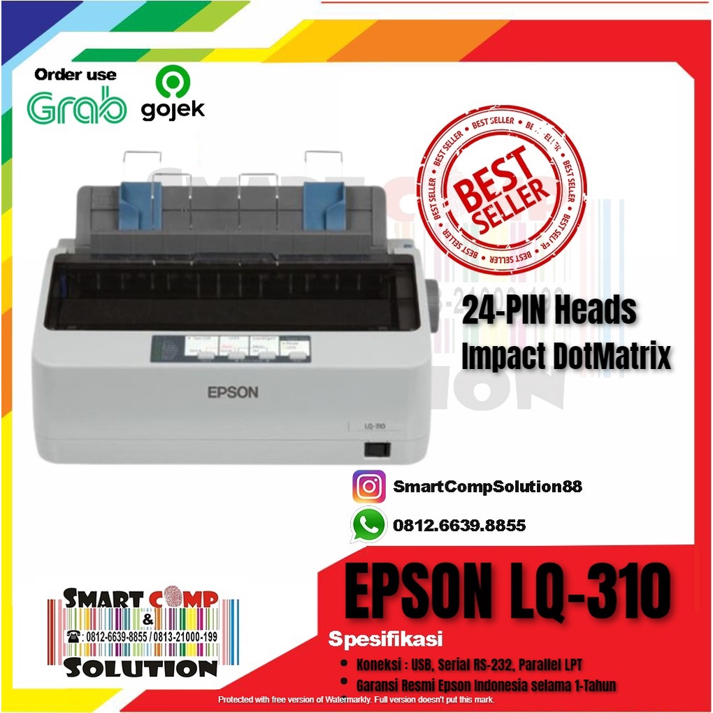 Printer Kasir Faktur Dotmatrix Epson LQ310 / LQ-310 / LQ 310 Dot Matrix