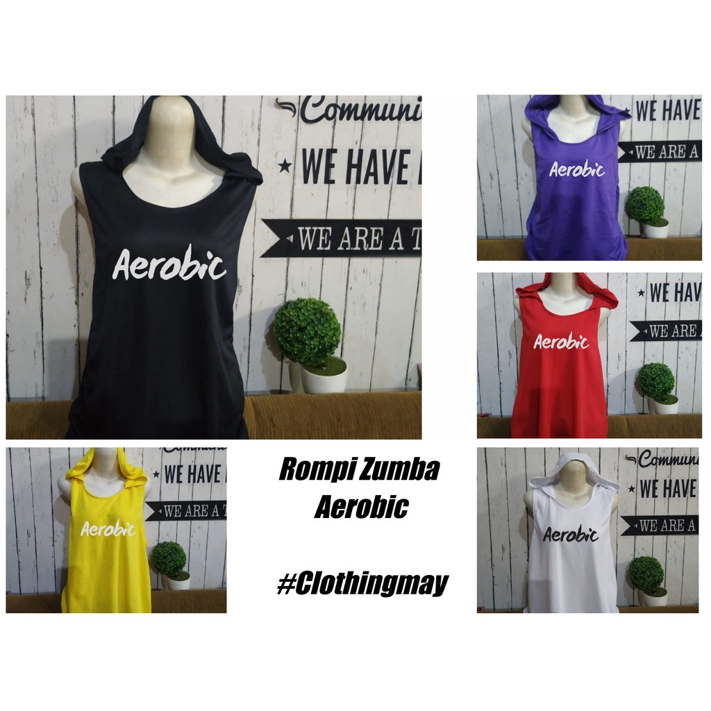 Clothing May - Rompi Aerobic Original Senam Ibu-Ibu Olahraga Sport Wanita Vest Kekinian Terbaru Terlaris Viral Rompi Termurah Promo Big Sale Atasan Wanita Perempuan Cewek