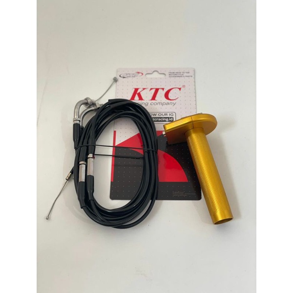 GAS SPONTAN KTC ORI 2 KABEL UNIVERSAL BEAT MIO VARIO SCOOPY DLL